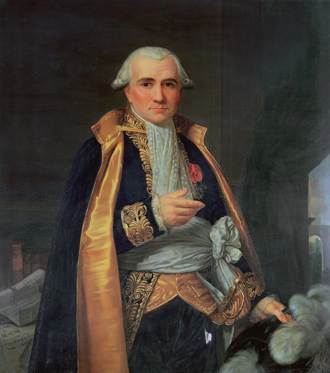 Gaspard Monge, conte di Peluse, matematico, in alta veste come presidente del Senato conservatore - Castello di Versailles